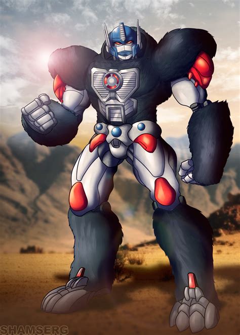 deviantart primal|2D Artwork: Animated Optimus Primal (Beast Wars) .